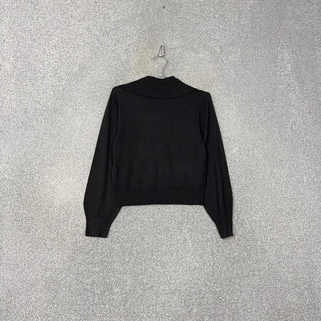 에트르몽크여성 블랙 카라 가디건 S 상품이미지2