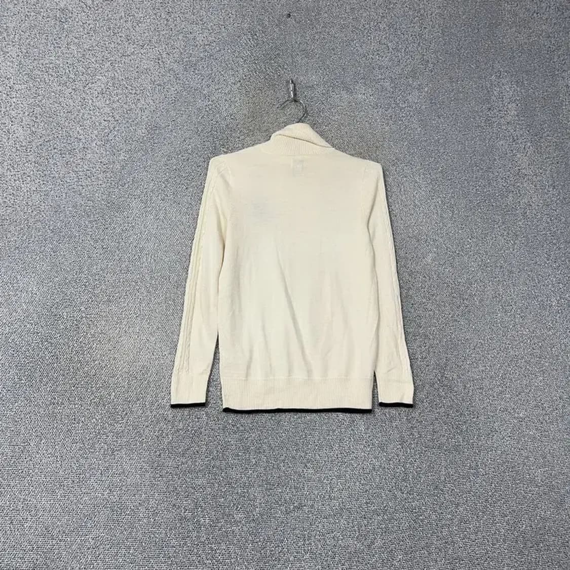 아디다스 골프 로고 화이트 폴라 니트 M 상품이미지2