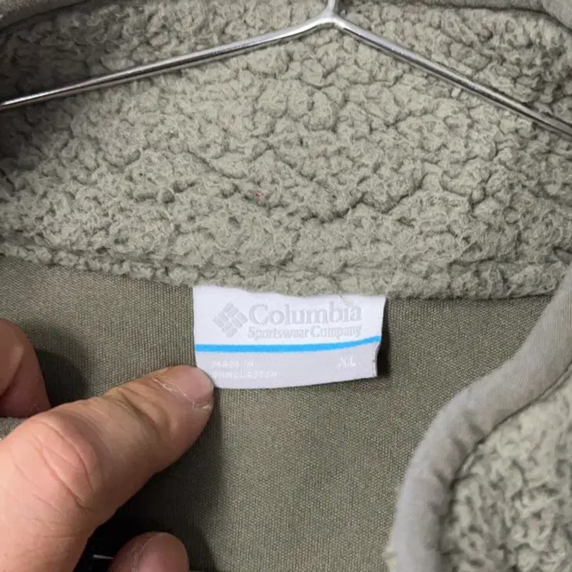 콜롬비아 배색 플리스 후리스 XL 상품이미지3