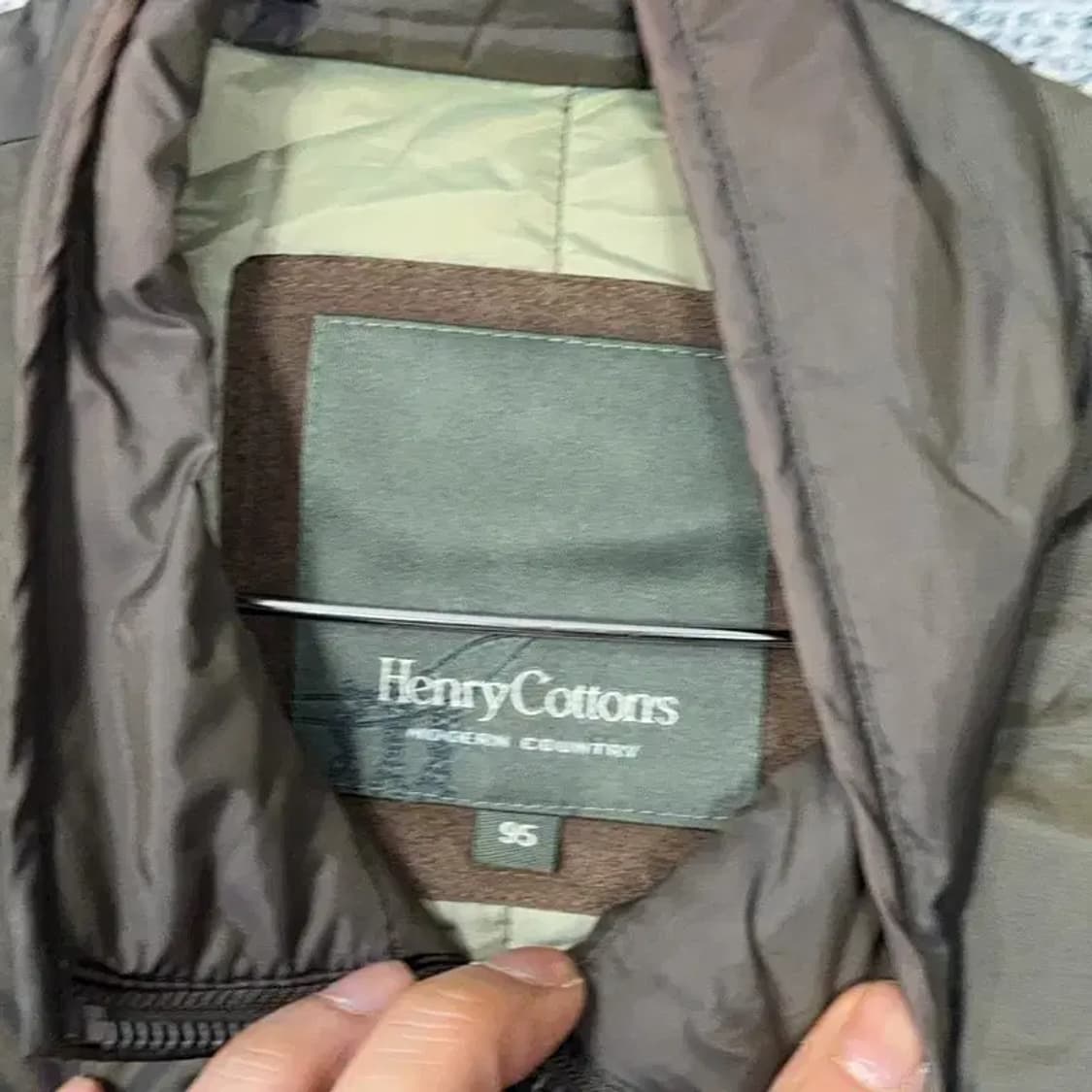 핸리코튼 남성 카키 우븐 조끼 S 상품이미지5