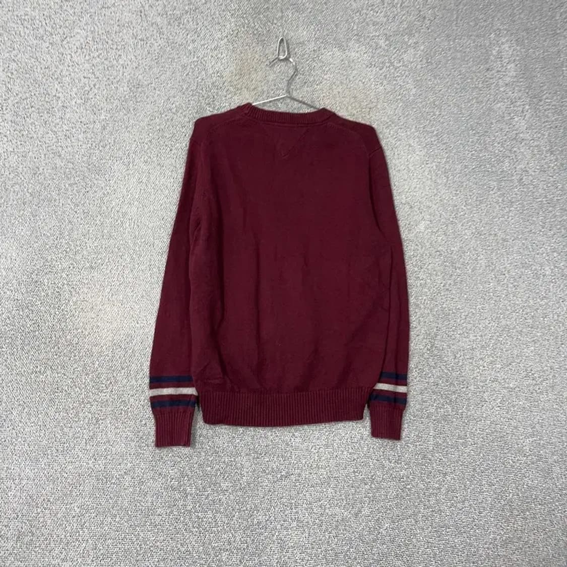 타미힐피거 빅로고 프린팅 와인 니트 M 상품이미지2