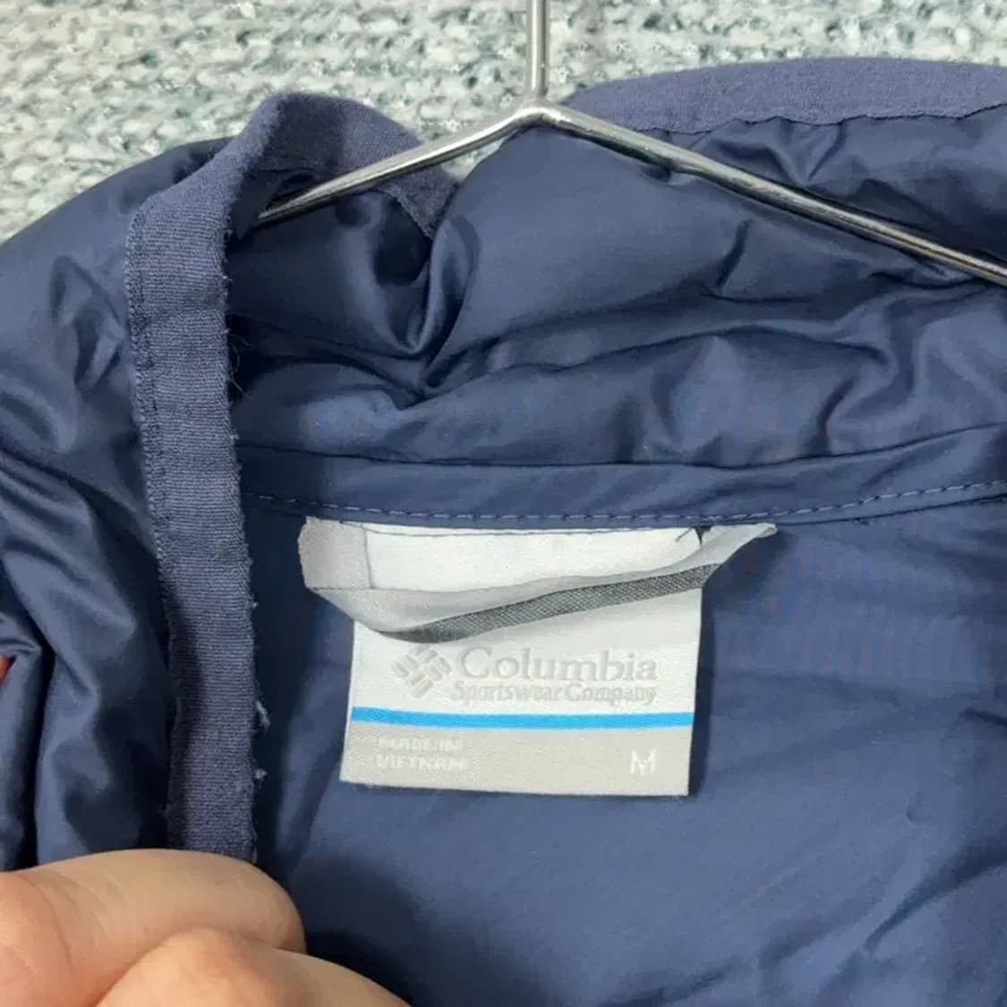 콜롬비아 여성 네이비 경량 패딩 M 상품이미지4