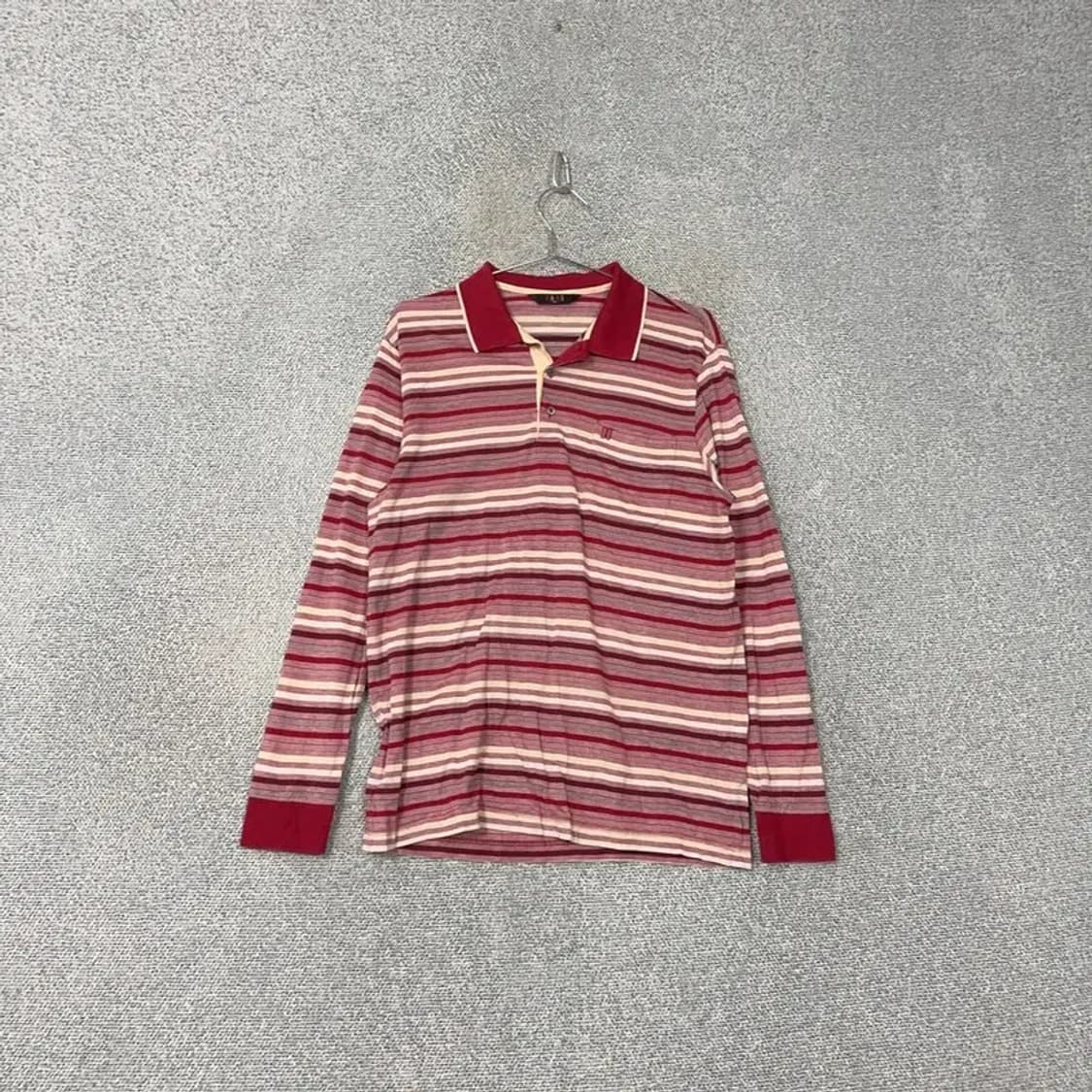 닥스 스트라이프 와인 로고 캐주얼 남성 카라티 100 상품이미지1