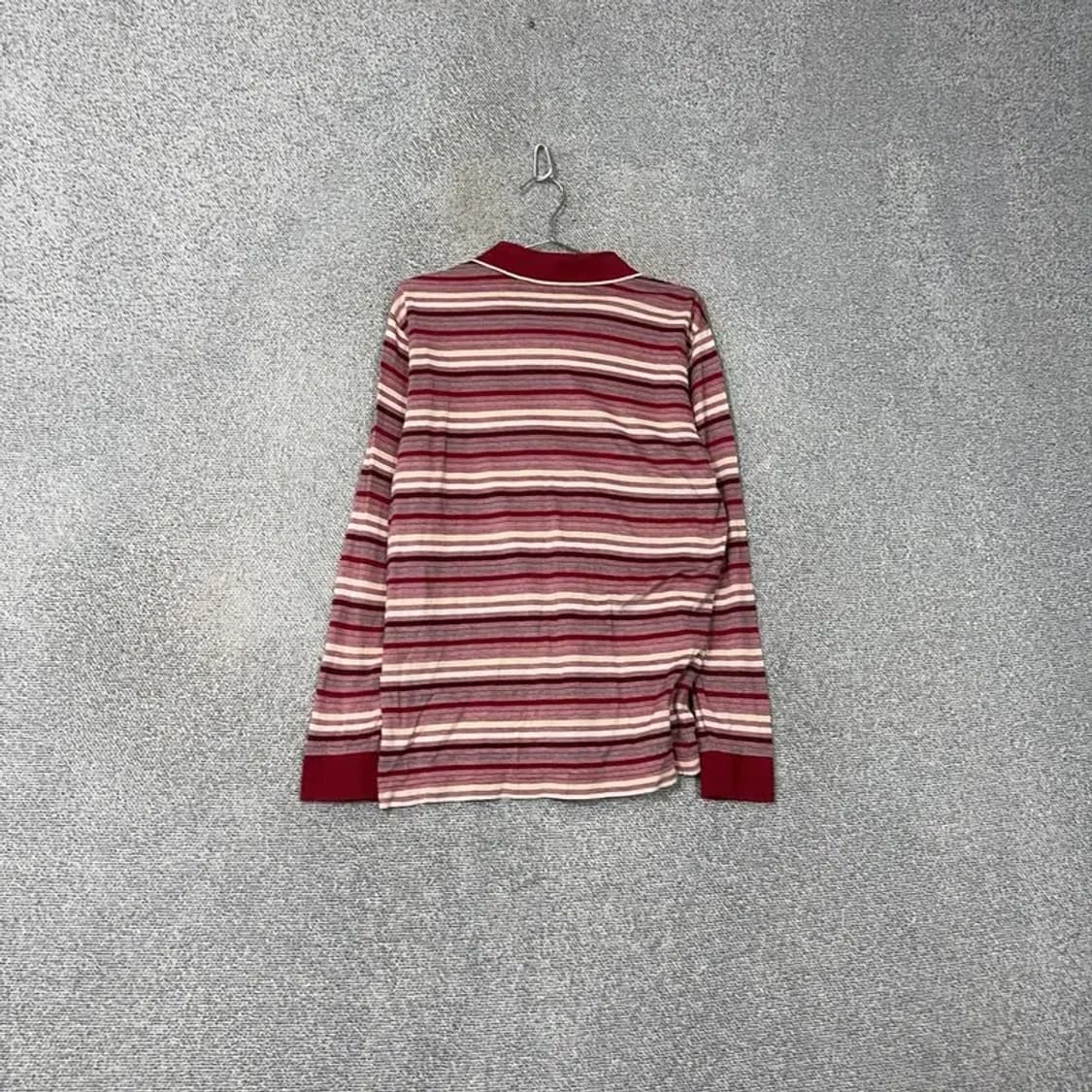 닥스 스트라이프 와인 로고 캐주얼 남성 카라티 100 상품이미지2