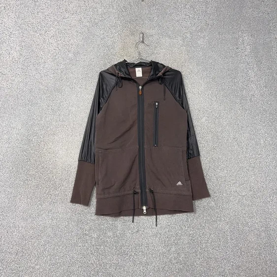 아디다스 브라운 블랙 유광 Y2K 빈티지 후드집업 095 상품이미지1