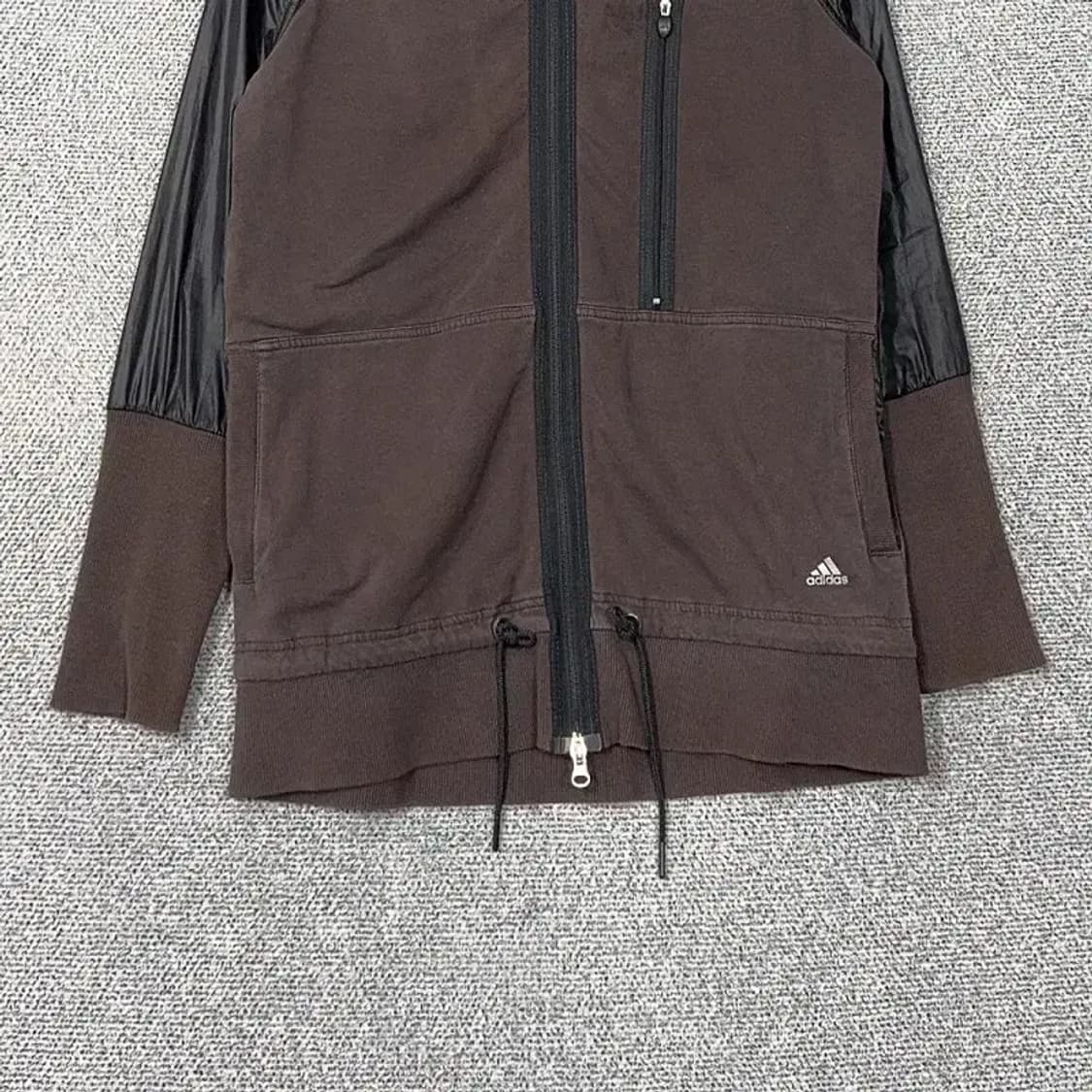아디다스 브라운 블랙 유광 Y2K 빈티지 후드집업 095 상품이미지4