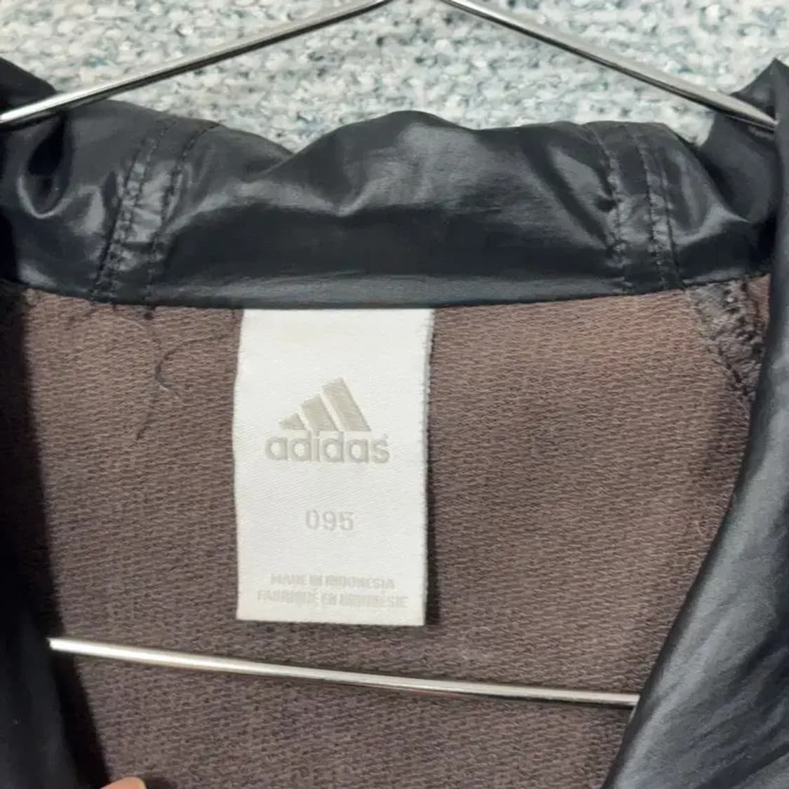 아디다스 브라운 블랙 유광 Y2K 빈티지 후드집업 095 상품이미지5