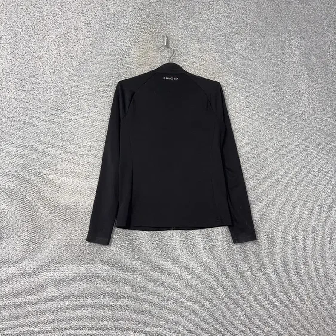 스파이더 로고 기능성 블랙 집업 저지 M 상품이미지2