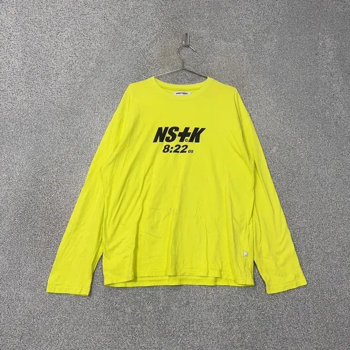 내스티킥 형광 로고 롱슬리브 긴팔티 L 상품이미지1