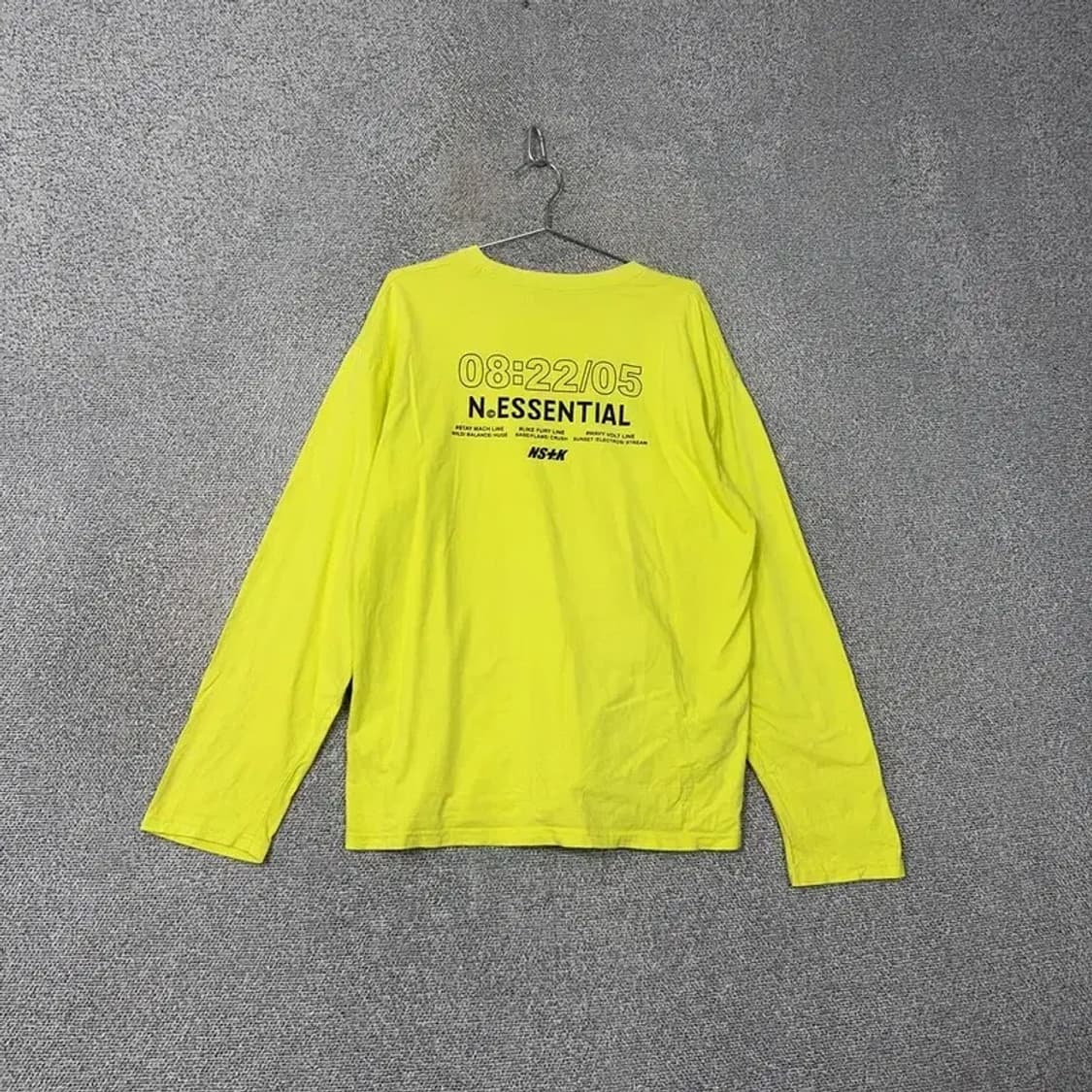 내스티킥 형광 로고 롱슬리브 긴팔티 L 상품이미지2