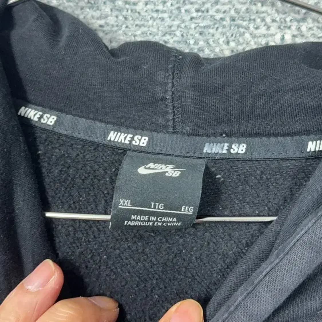 나이키 SB 프린팅 블랙 후드티 XXL 상품이미지3