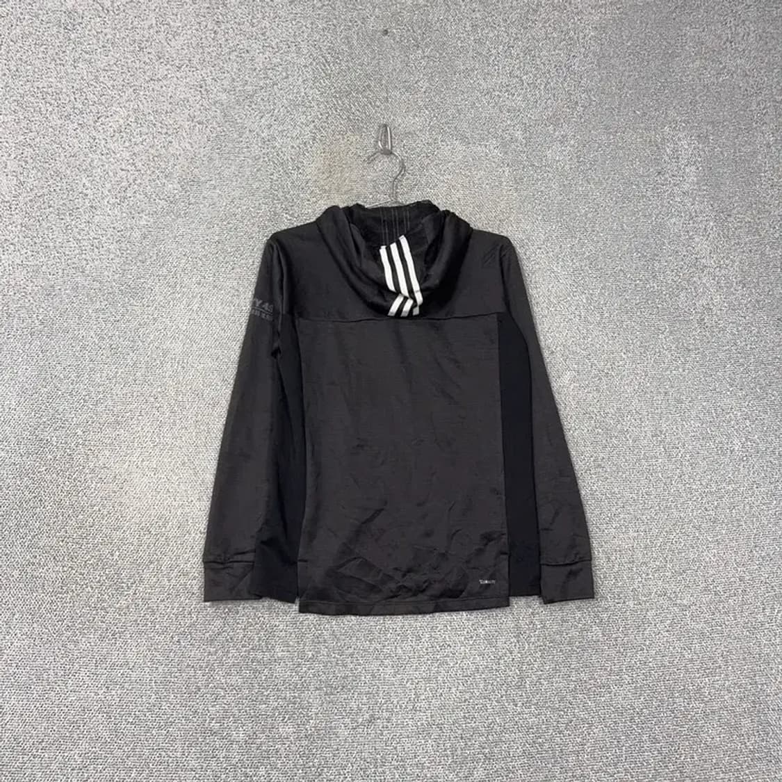 아디다스 그레이 오리지날 로고 기능성 후드집업 저지 L 상품이미지2