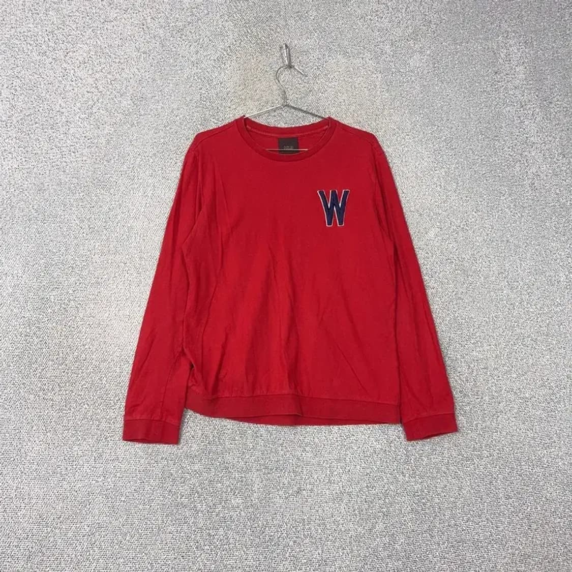 MLB 빈티지 백프린팅 로고 레드 맨투맨 100 상품이미지1