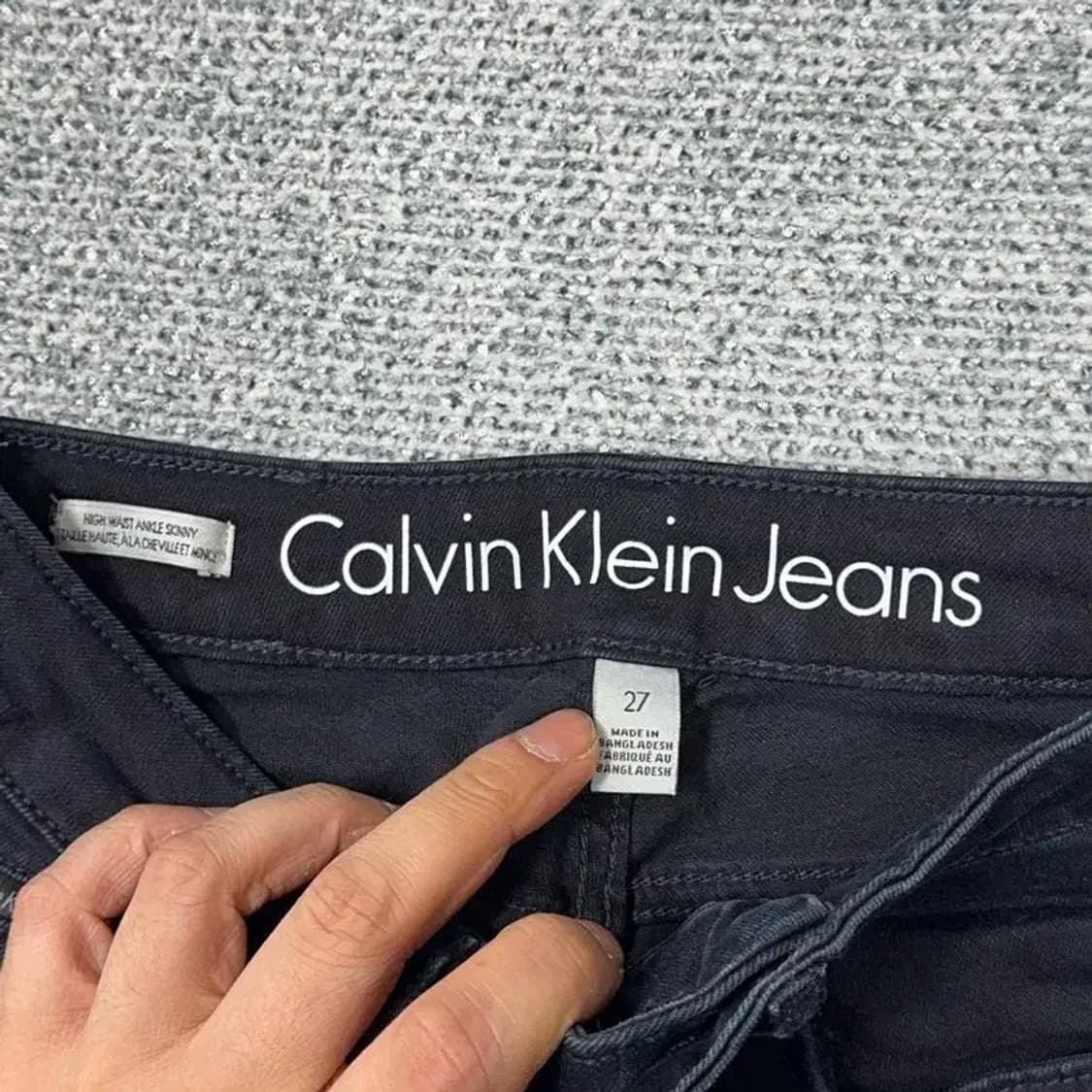 캘빈클라인 여성 캐주얼 스키니 크롭진 27 상품이미지5