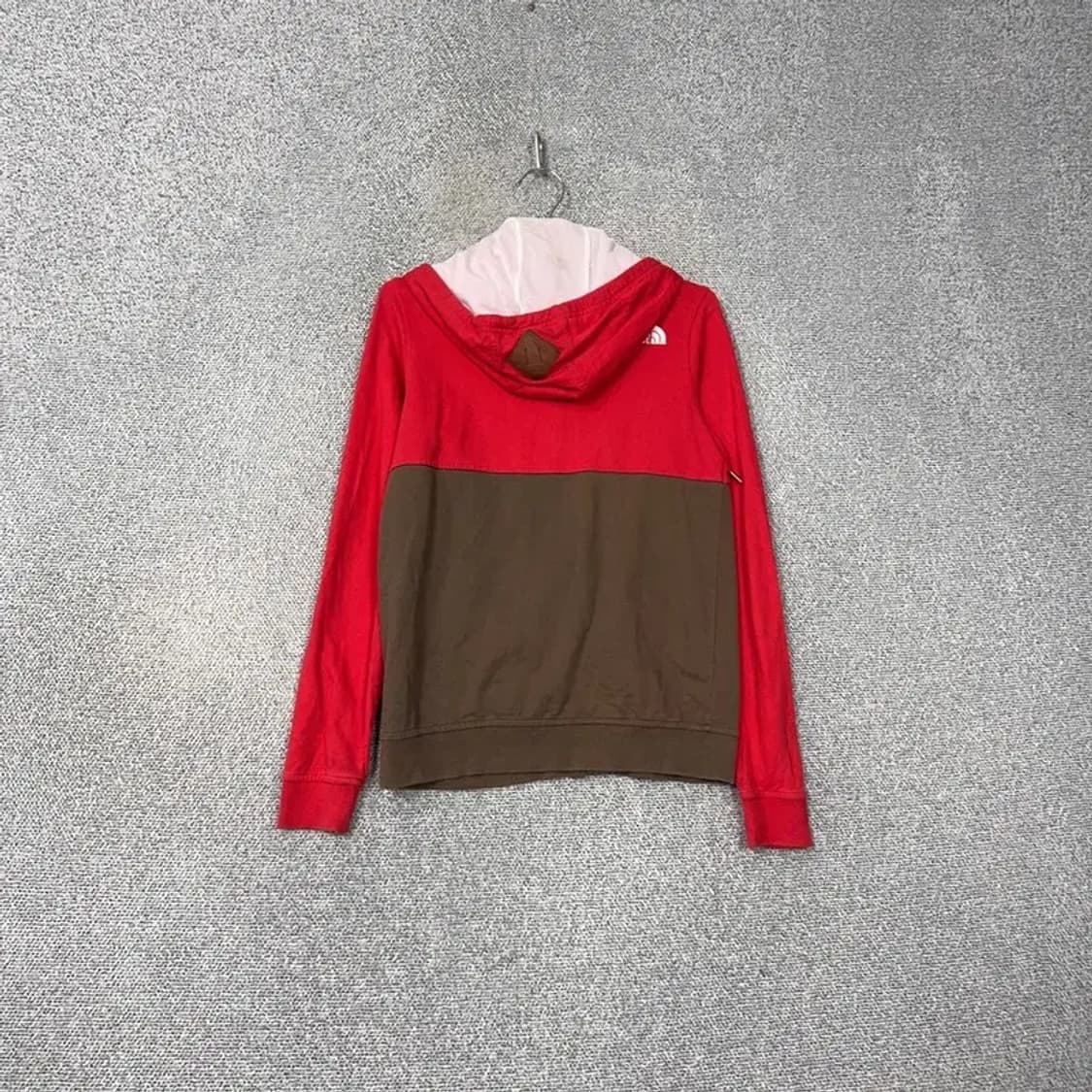 노스페이스 화이트라벨 레드 브라운 로고 후드집업 85 상품이미지2