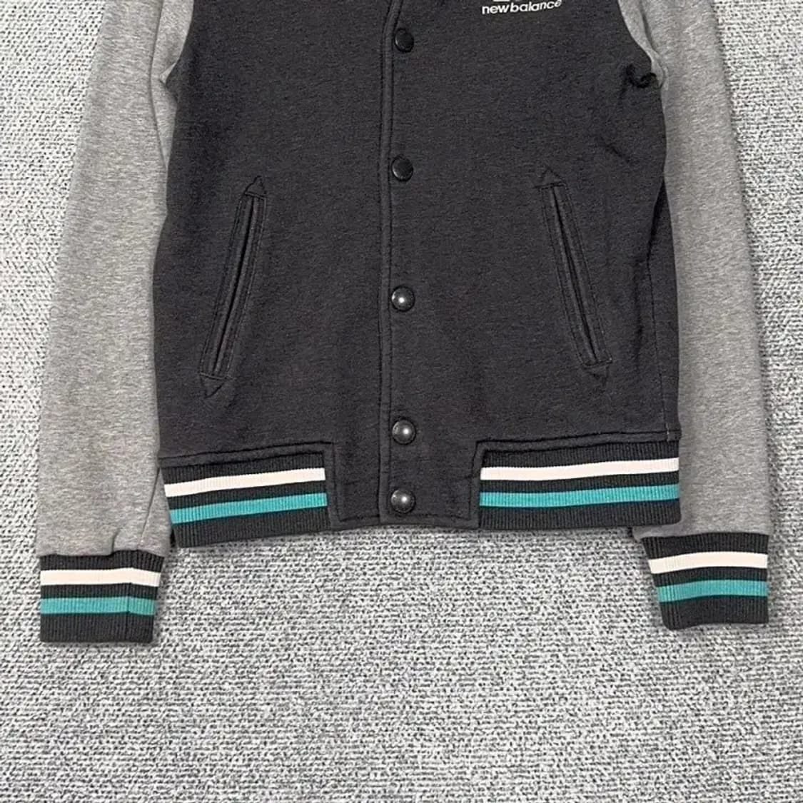 뉴발란스 그레이 로고 단가라 캐주얼 코튼 스타디움 자켓 90 상품이미지4