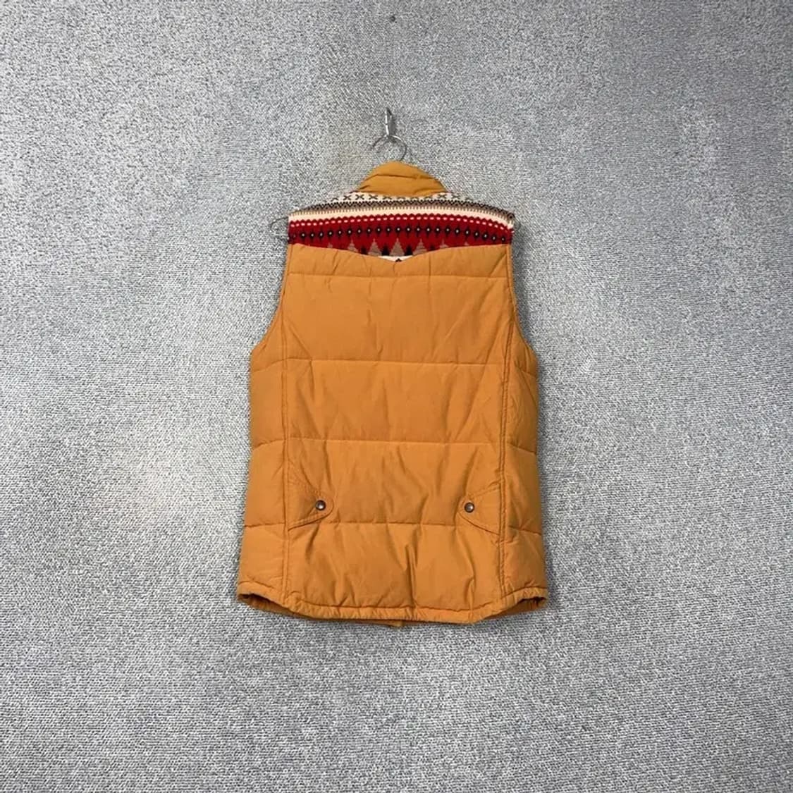 빈폴 빈티지 패턴 브라운 버튼 패딩 조끼 90 상품이미지2