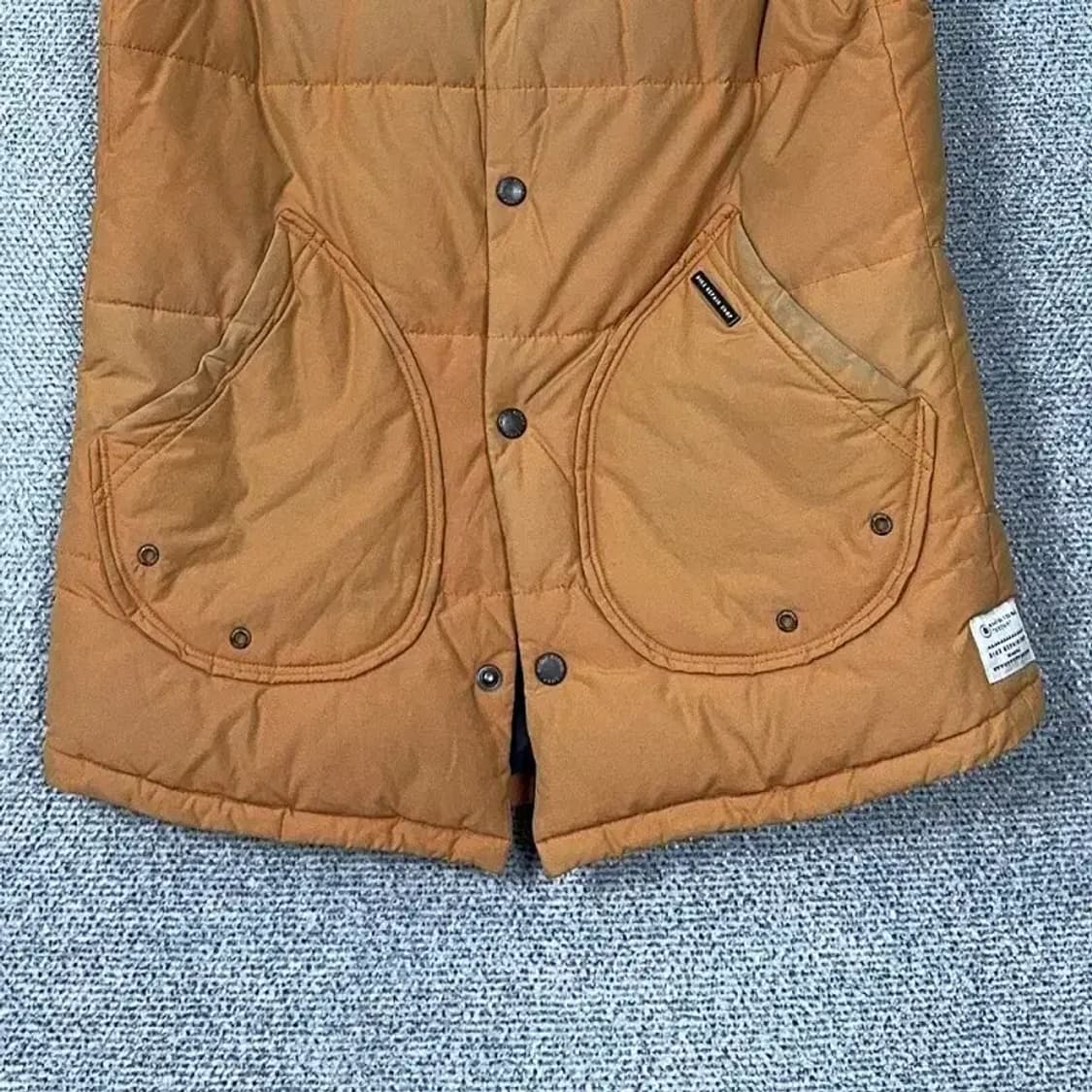 빈폴 빈티지 패턴 브라운 버튼 패딩 조끼 90 상품이미지4