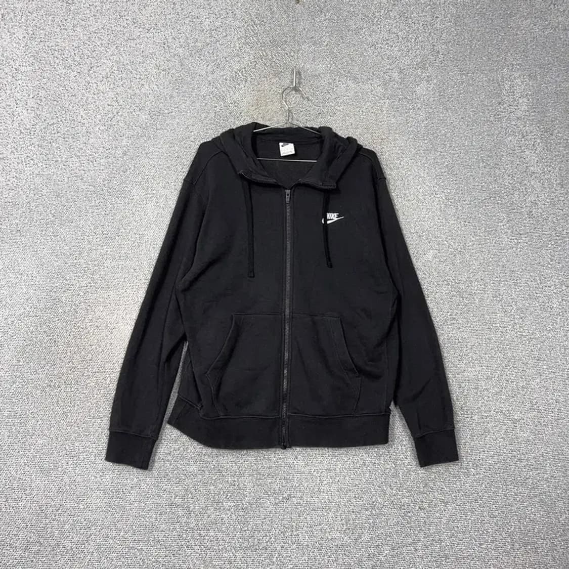 나이키 블랙 로고 스우시 오버핏 후드집업 XL 상품이미지1
