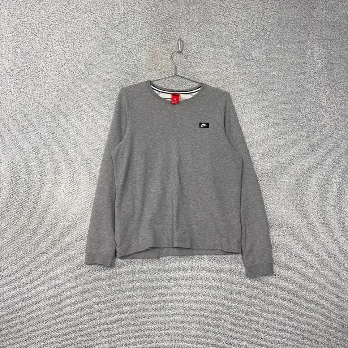 나이키 박스 로고 캐주얼 그레이 맨투맨 M 상품이미지1