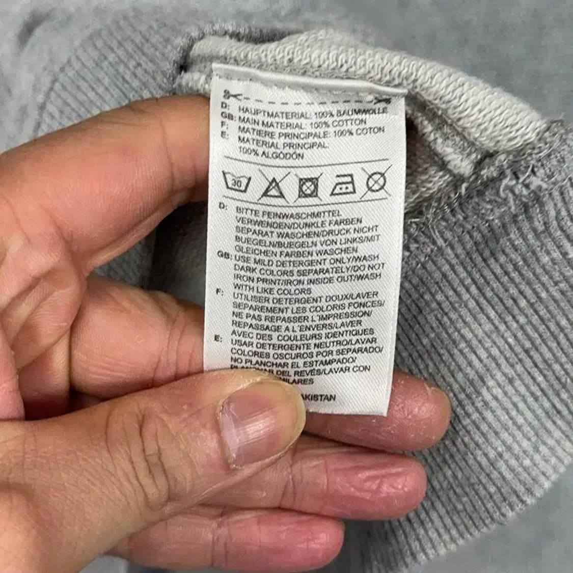 아디다스 캐주얼 프린팅 라이트 그레이 맨투맨 095 상품이미지4