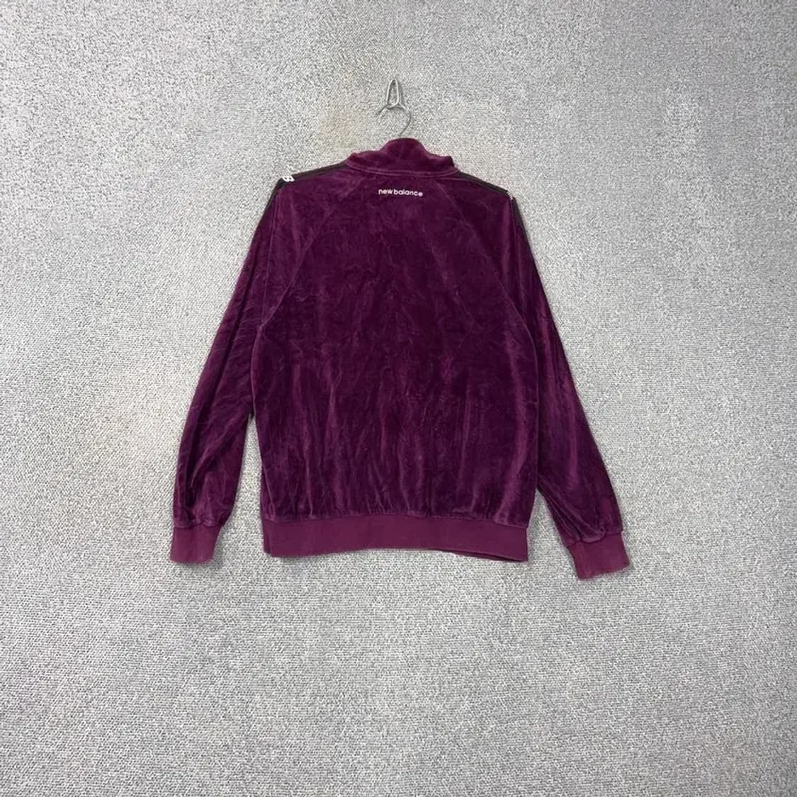 뉴발란스 퍼플 벨벳 트랙탑 집업 저지 95 상품이미지2