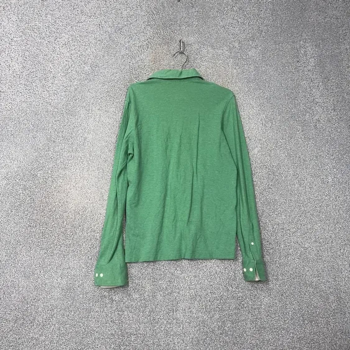 해지스 로고 캐주얼 그린 긴팔 카라티 100 상품이미지2