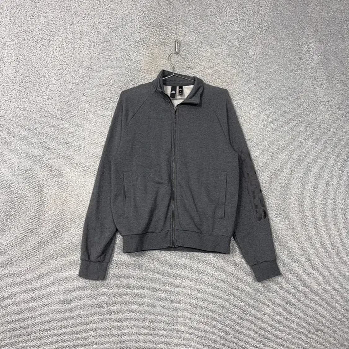 아디다스 그레이 코튼 집업 져지 M 상품이미지1