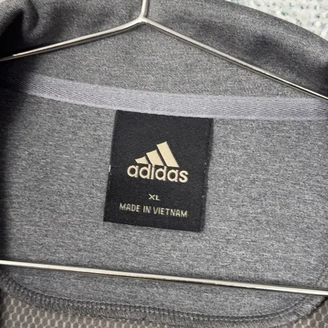 아디다스 그레이 집업 져지 XL 상품이미지3