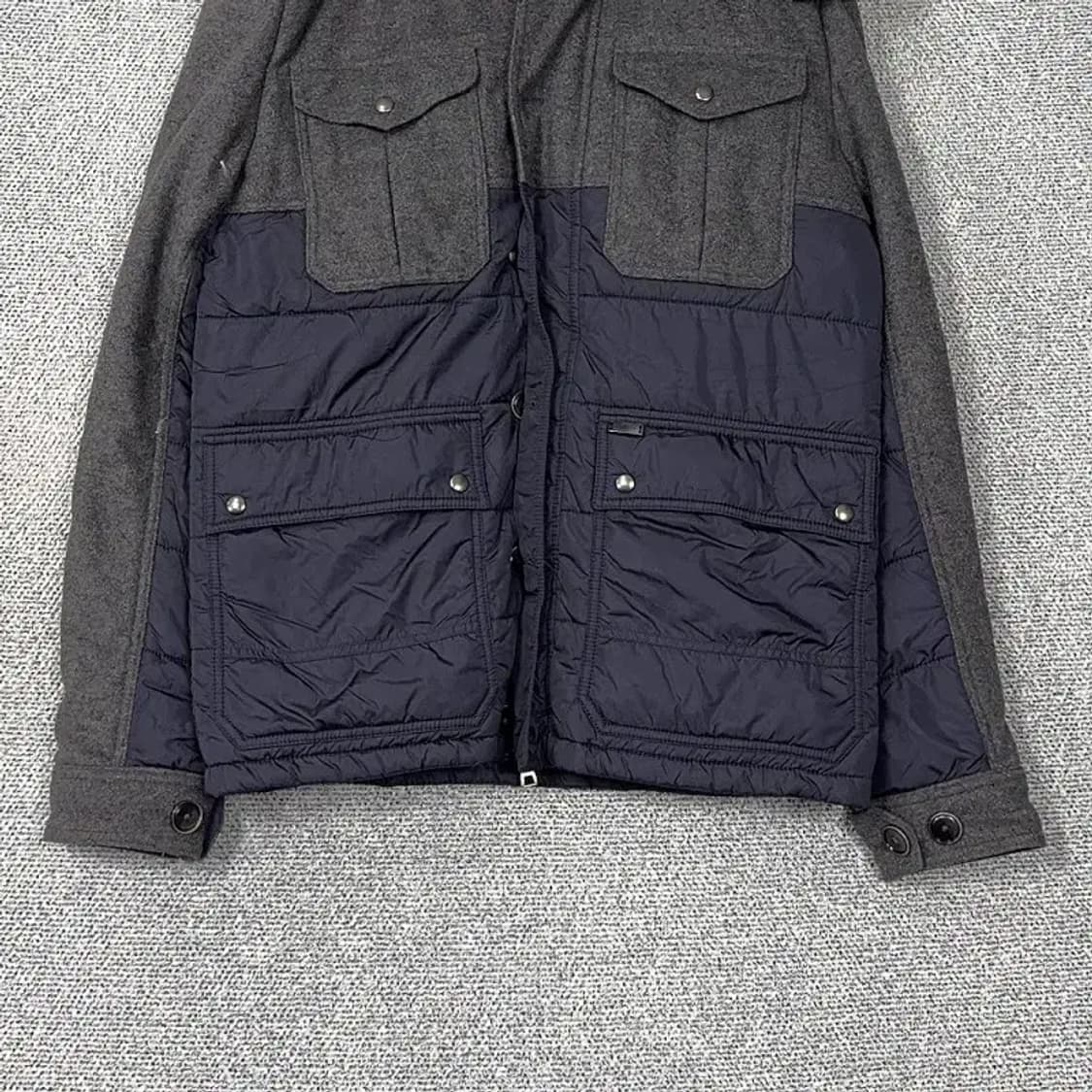 타미힐피거 그레이 멀티포켓 후드 패딩 M 상품이미지4