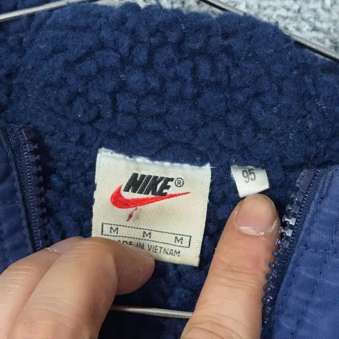 나이키 빅로고 네이비 우븐 코트 M 상품이미지4