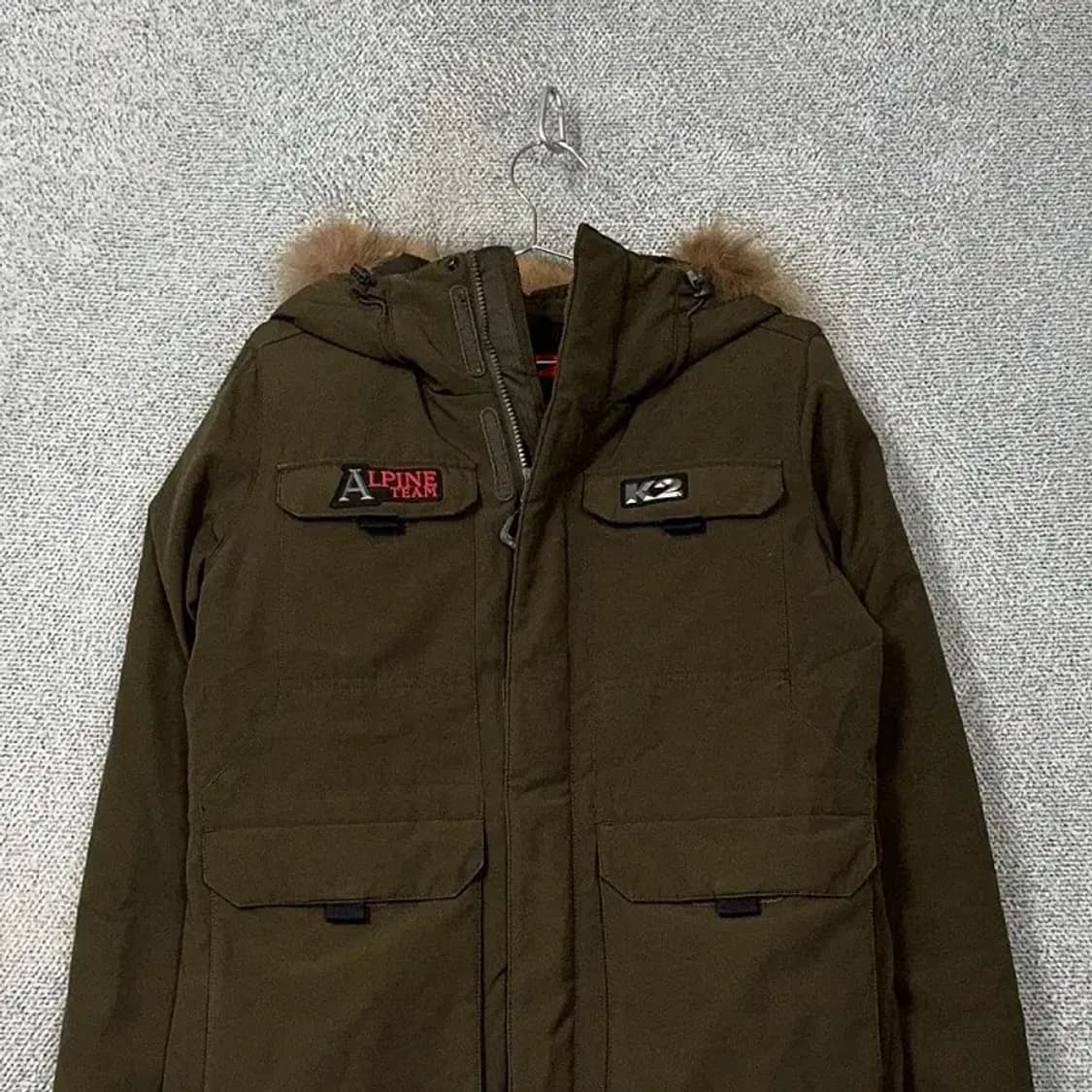 K2 알파인팀 구스다운 카키 패딩 90 상품이미지3