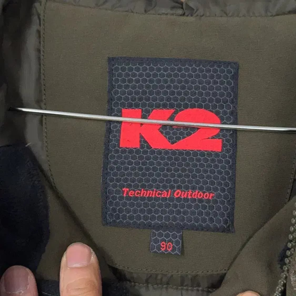 K2 알파인팀 구스다운 카키 패딩 90 상품이미지5