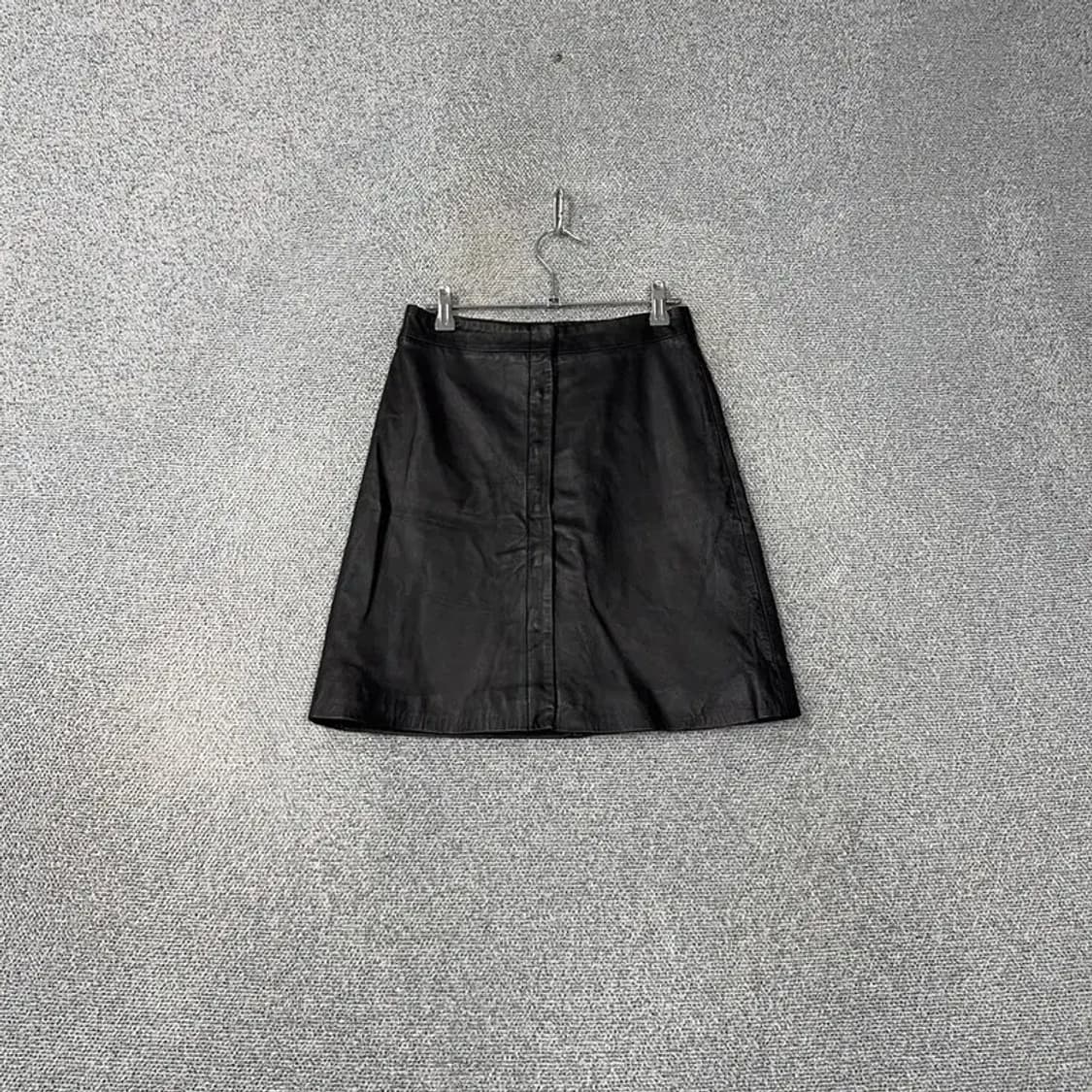 올세인츠 레더 가죽 블랙 미니스커트 US8 상품이미지1