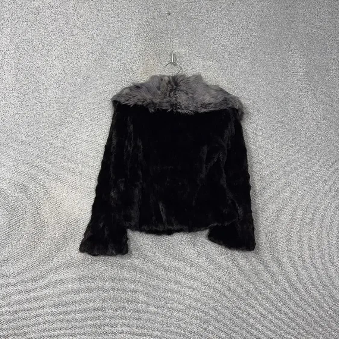 대명모피 밍크 블랙 실버넥 퍼 자켓 66 상품이미지2
