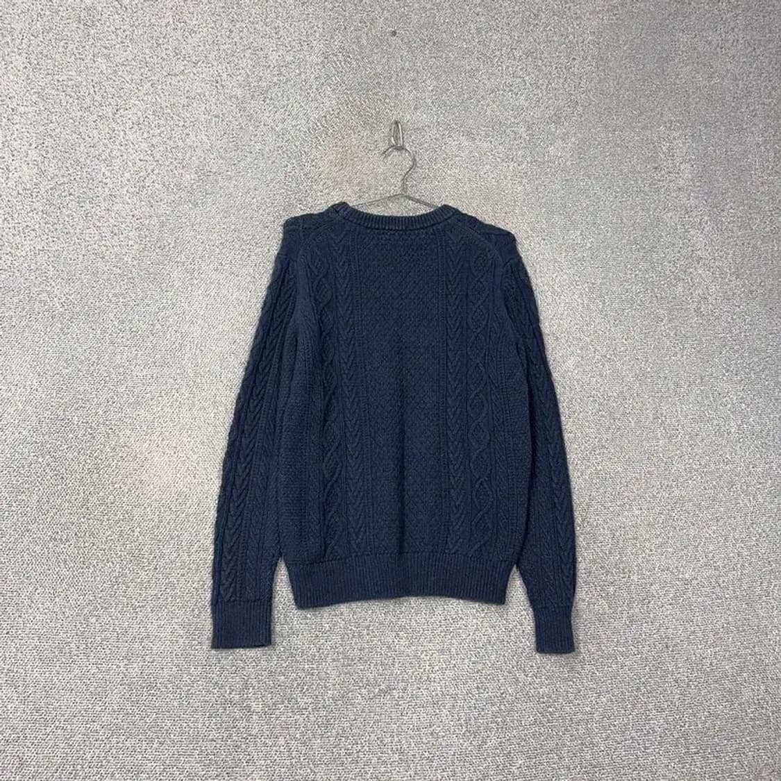 유니클로 네이비 케이블 꽈배기 니트 L 상품이미지2