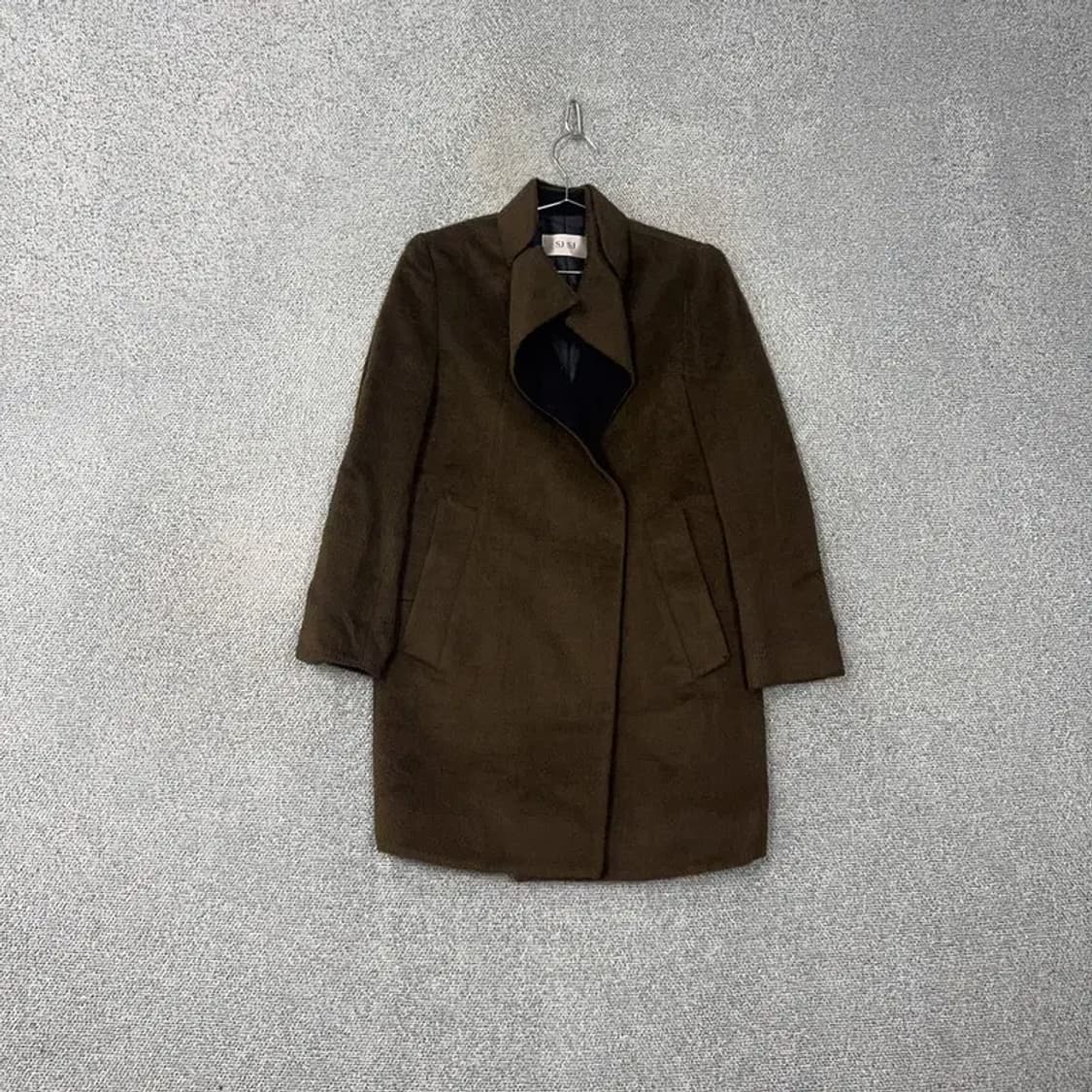 SJSJ 여성 한섬 빈티지 브라운 울 코트 82-94-160 상품이미지1