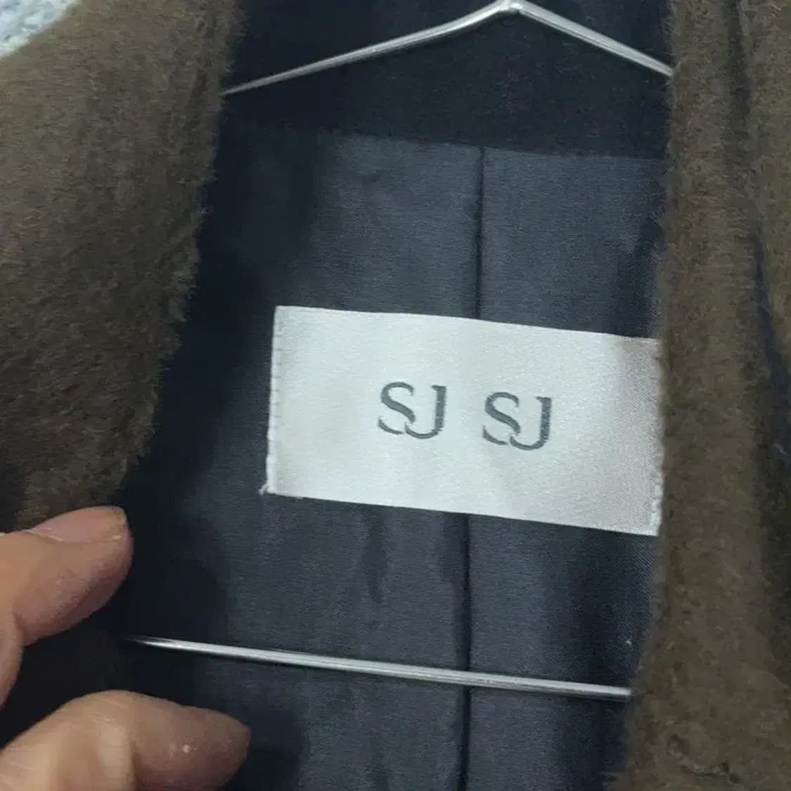 SJSJ 여성 한섬 빈티지 브라운 울 코트 82-94-160 상품이미지5