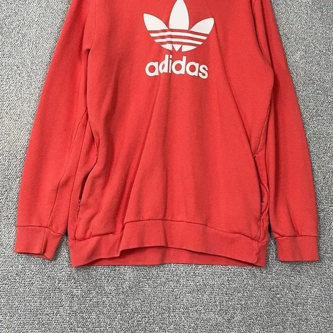 아디다스 프린팅 코랄 빅로고 후드 원피스 100 상품이미지4