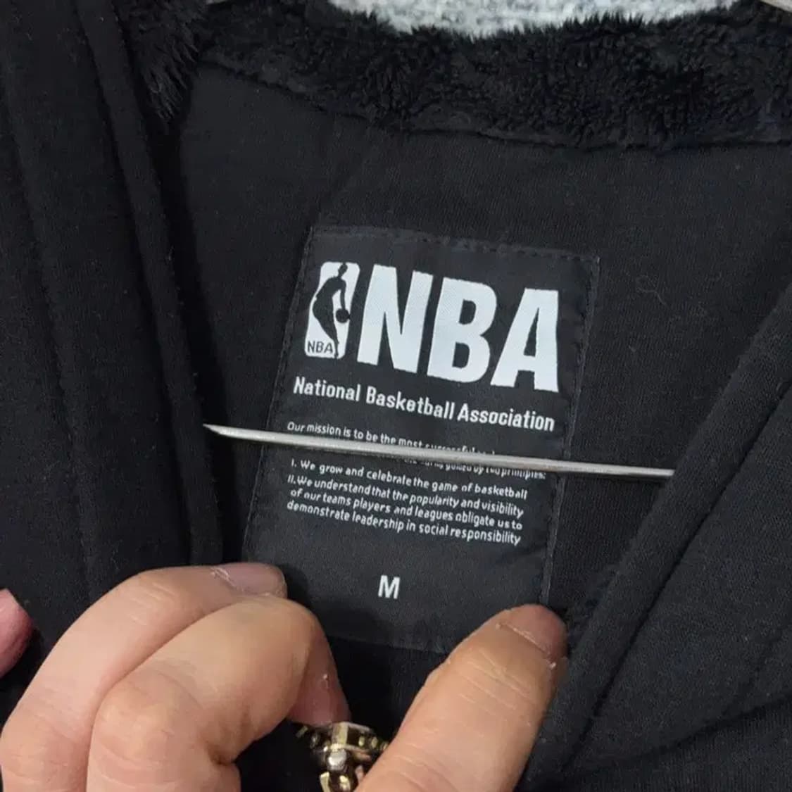 NBA 골든스테이트 내피 퍼 후드집업 M 상품이미지3