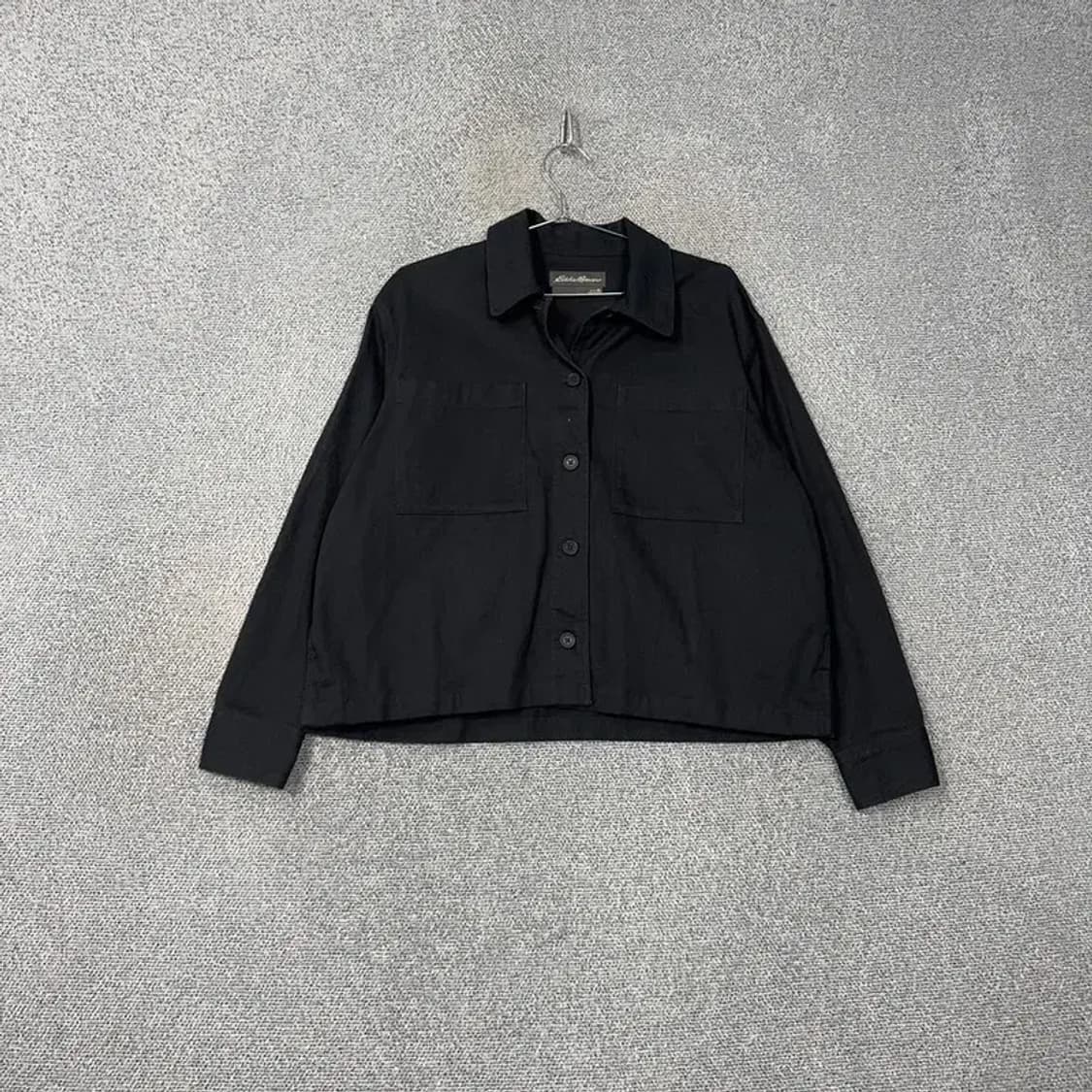 에디바우어 코튼 블랙 크롭 자켓 105 상품이미지1