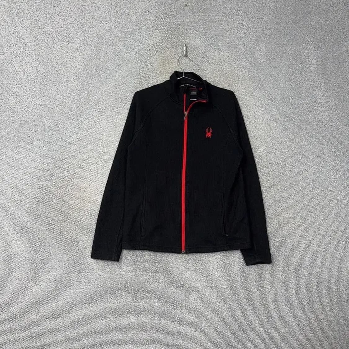 스파이더 레드 로고 블랙 집업 M 상품이미지1