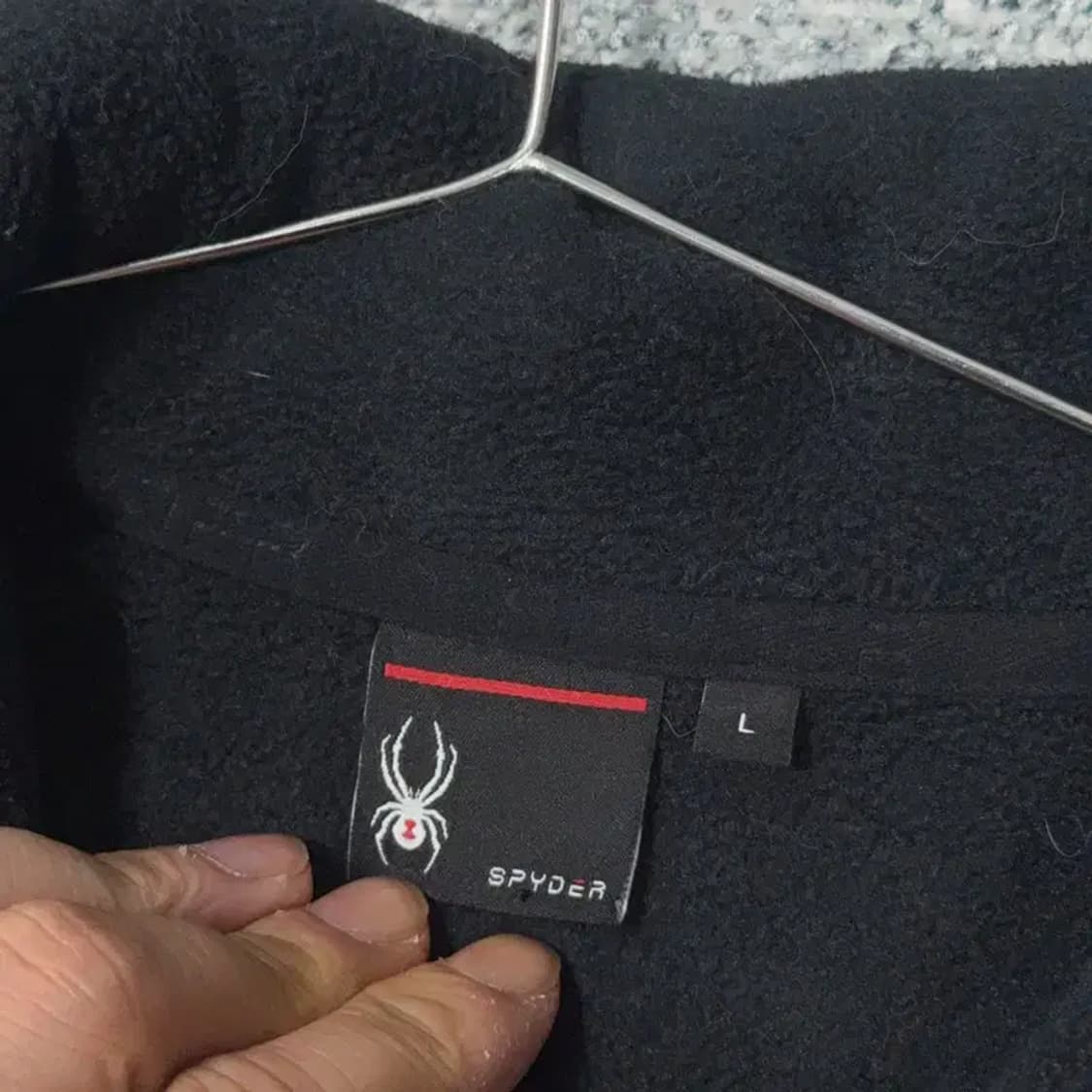 스파이더 US 스키팀 블랙 후리스 100(L) 상품이미지3