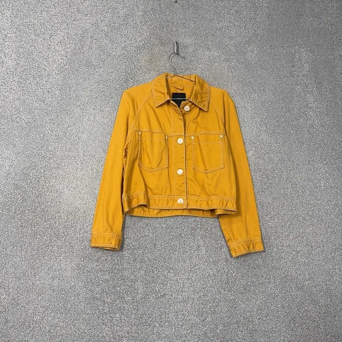자라 포켓 옐로우 코튼 자켓 L 상품이미지1