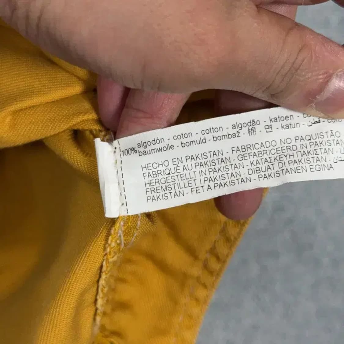 자라 포켓 옐로우 코튼 자켓 L 상품이미지4