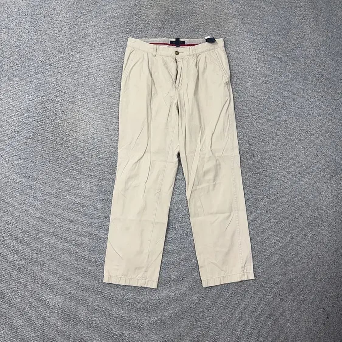 타미힐피거 크림 연베이지 캐주얼 치노팬츠 면바지 32 32 상품이미지1