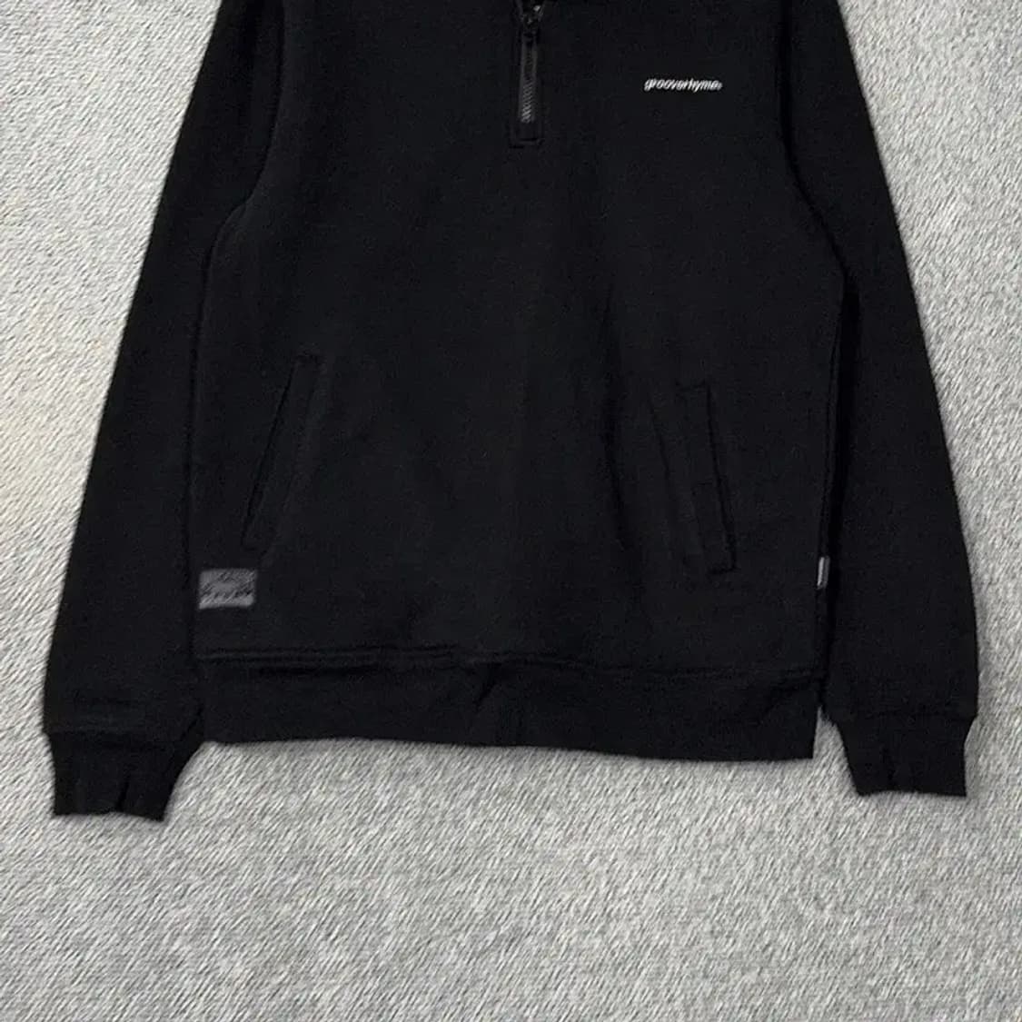 그루브라임 기모 후리스 로고 반집업 맨투맨 M 상품이미지4