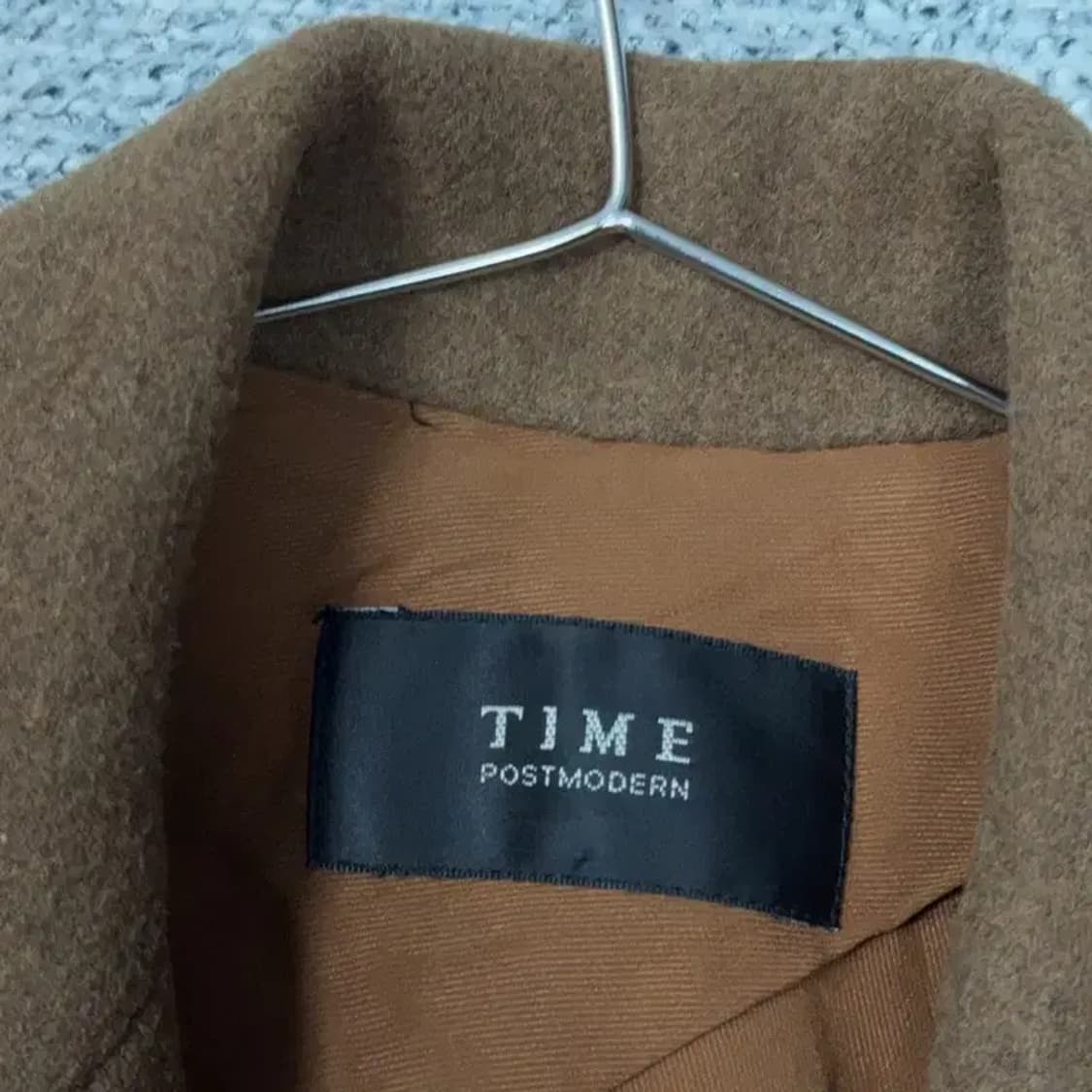 타임 한섬 여성 울 캐시미어 클래식 브라운 코트 82-94-160 상품이미지5