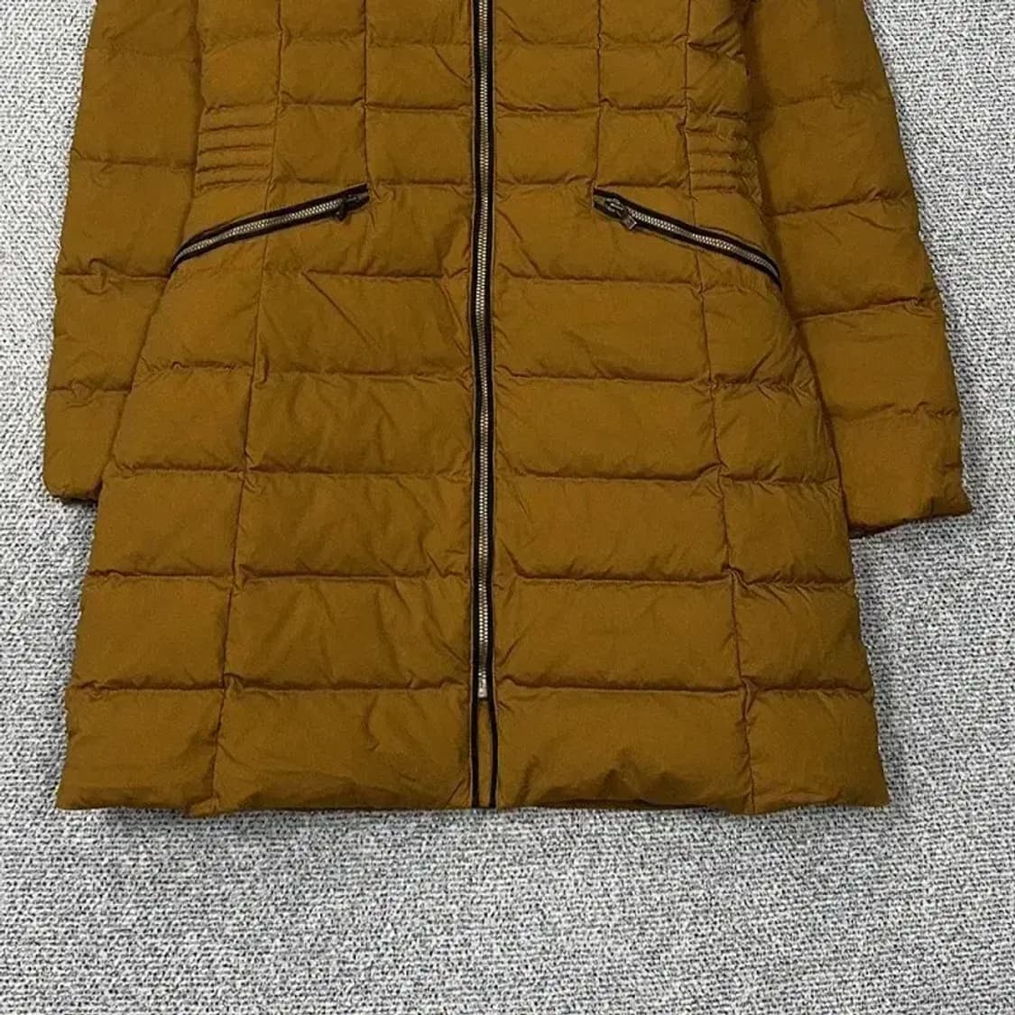 밀레 덕다운 베이지 롱 패딩 90 상품이미지4