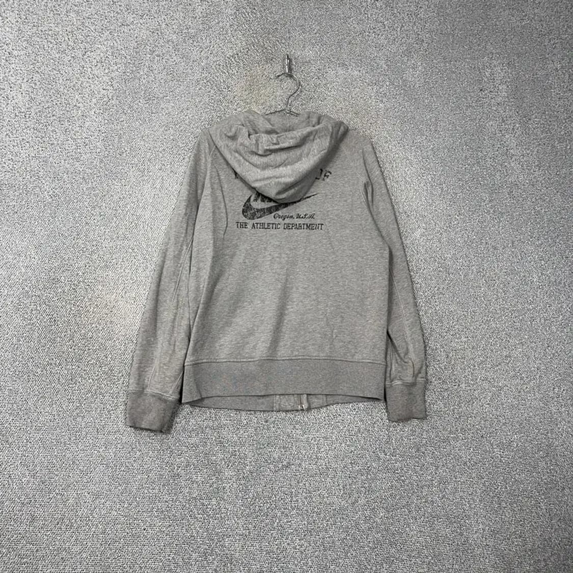 나이키 라이트 그레이 로고 스우시 후드집업 M 상품이미지2